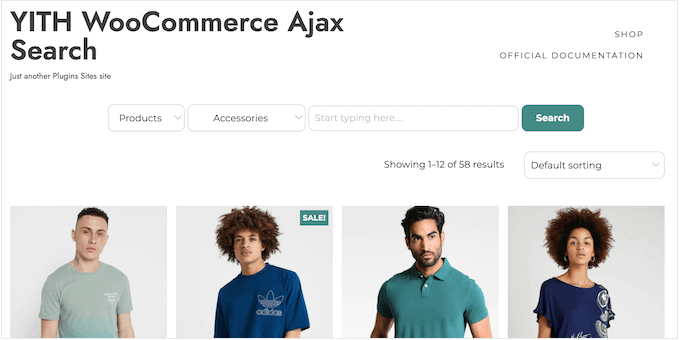 Advanced WooCommerce search on an online store