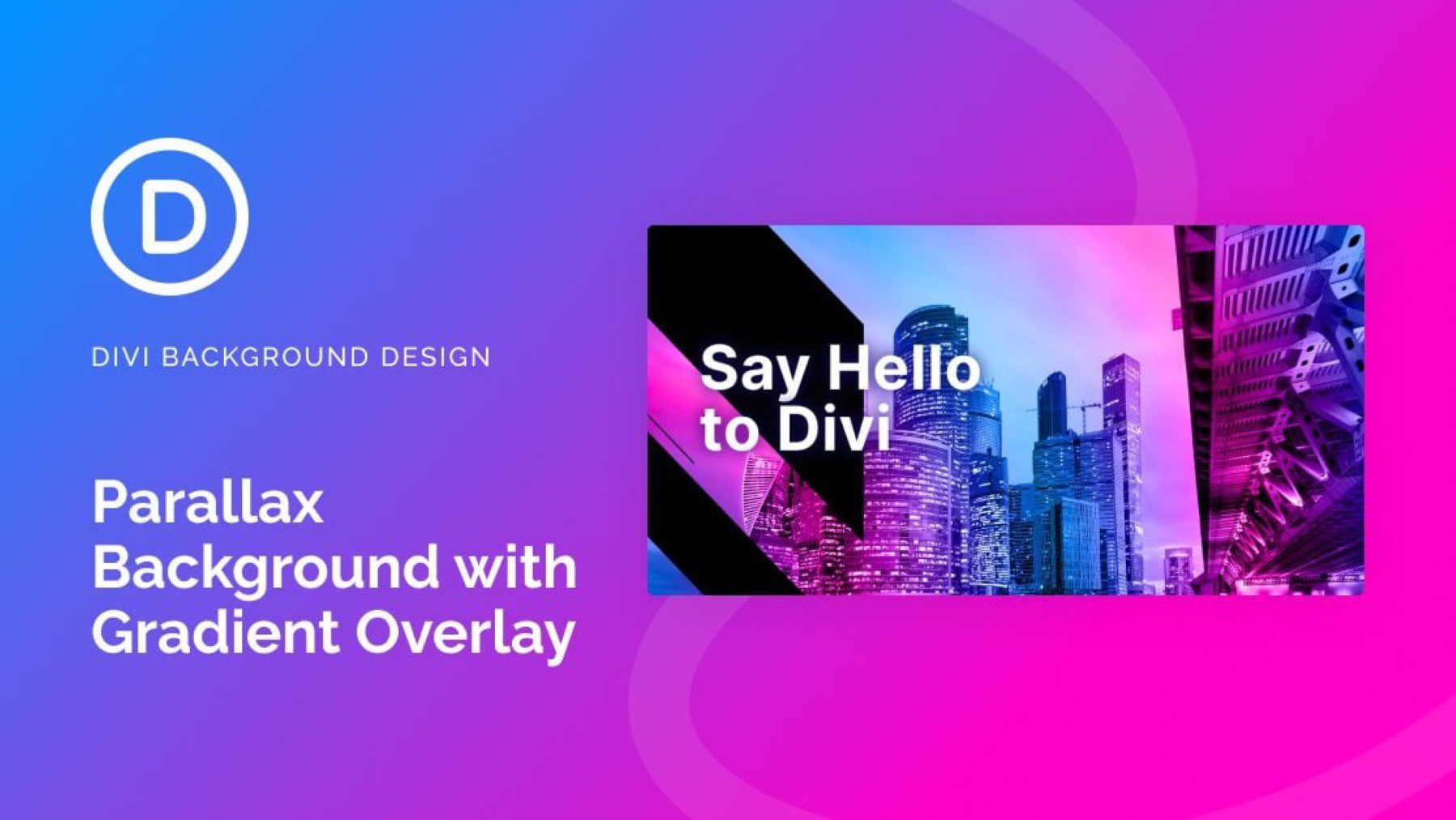 Create a parallax background with gradient overlay
