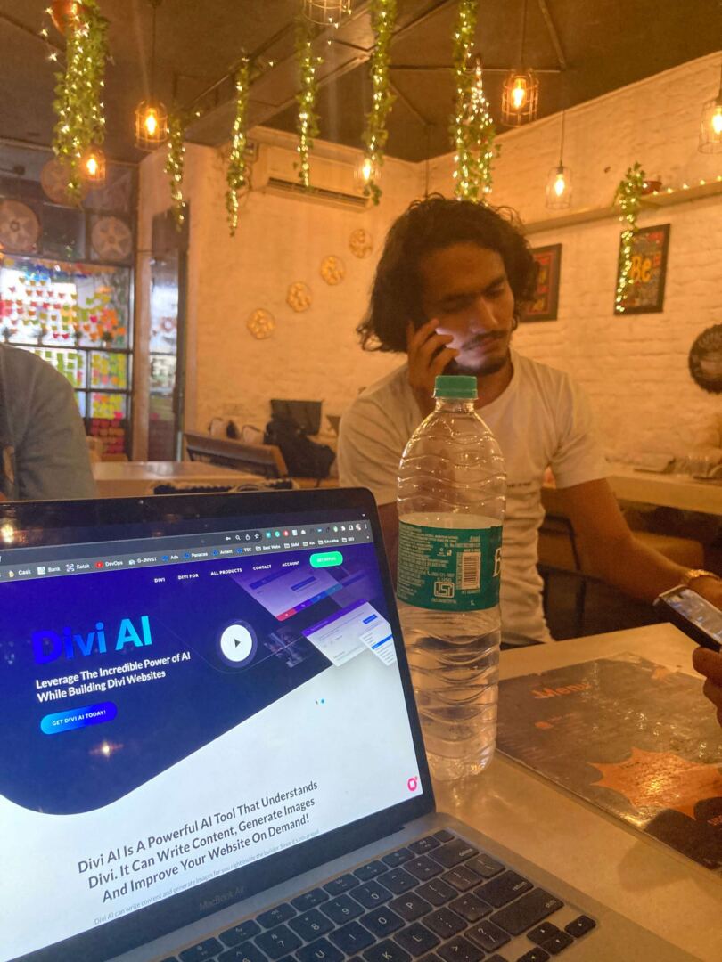 1 person at a desk at the Divi Delhi NCR meetup 