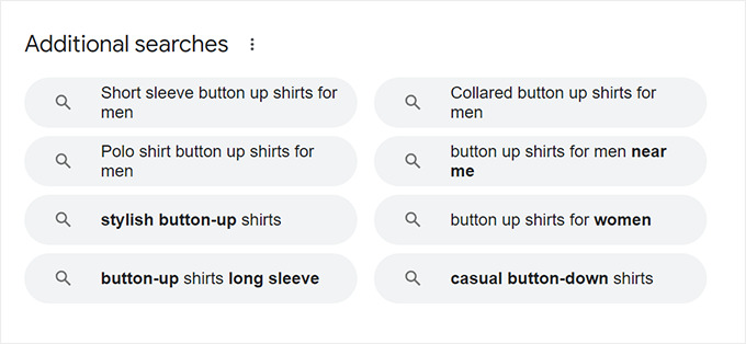 additional searches