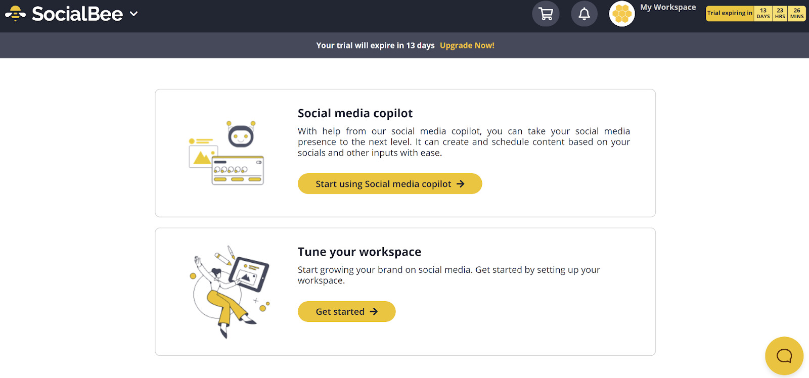 SocialBee; AI copywriting tools