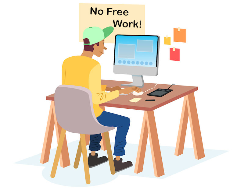 The dilemma of working for free as a freelancer