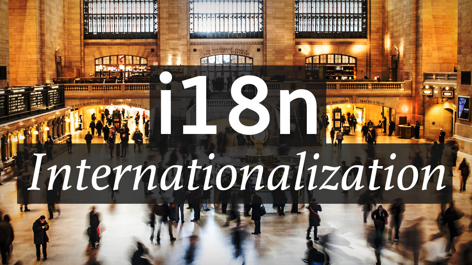 Numeronym for Internationalization