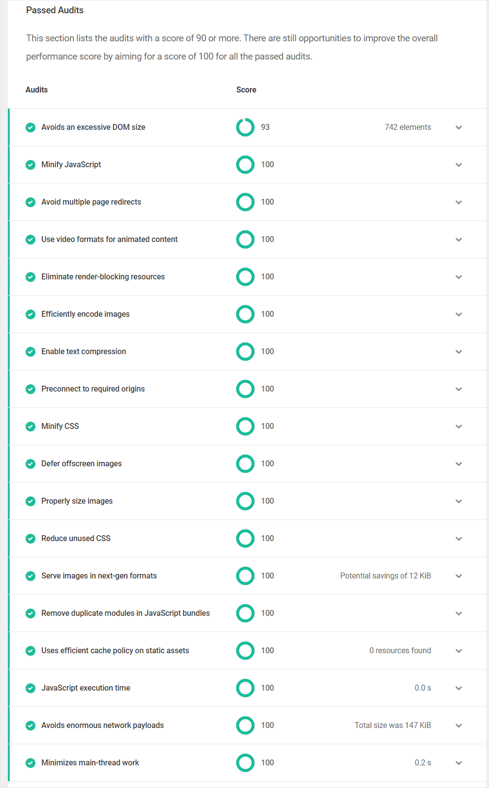 Hummingbird report - passed audits.