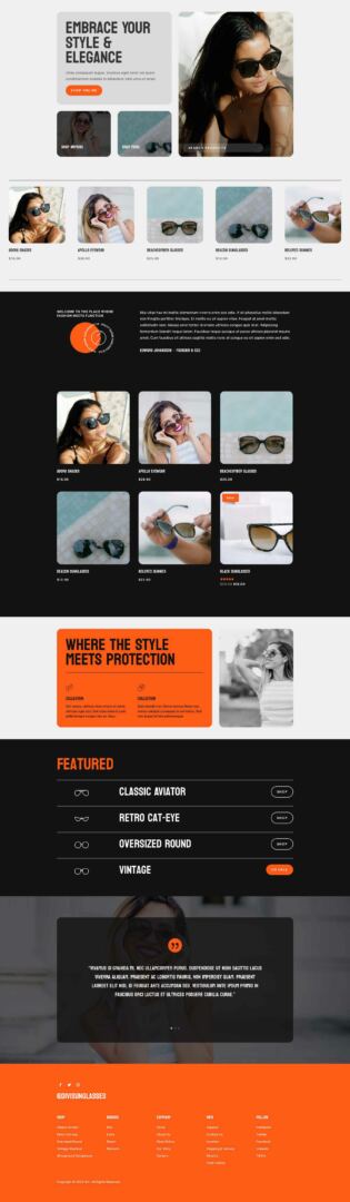 Sunglass Shop layout pack