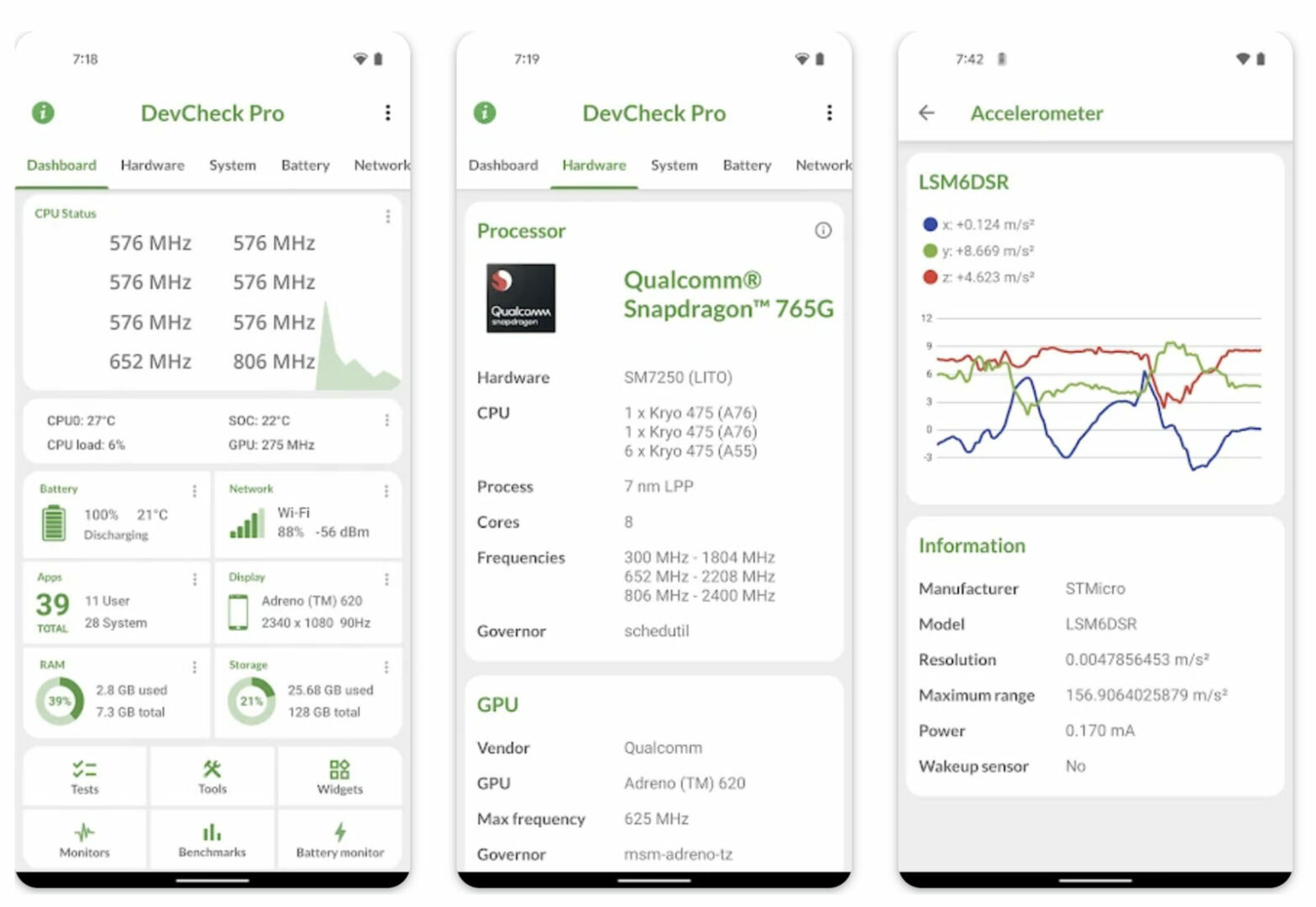 DevCheck Device System Info