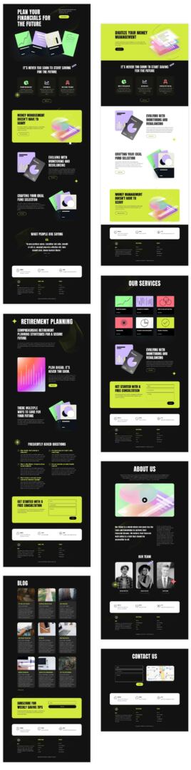Financial Planning layout pack