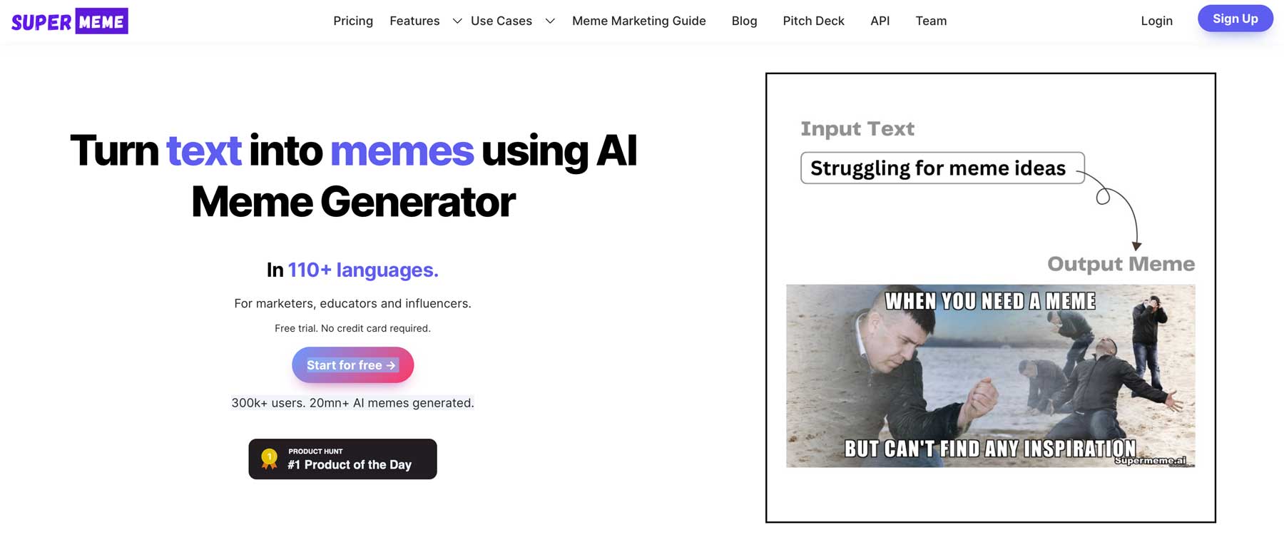 Super Meme best AI websites