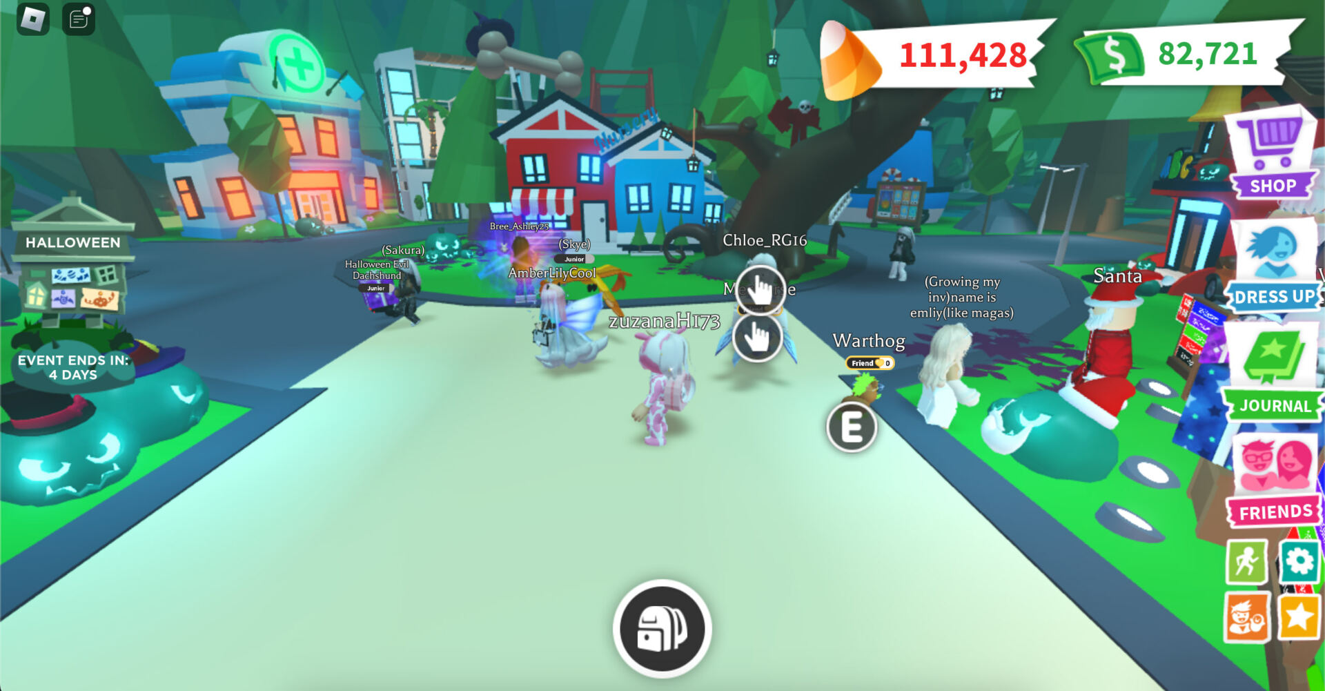 Playing with Friends in Roblox