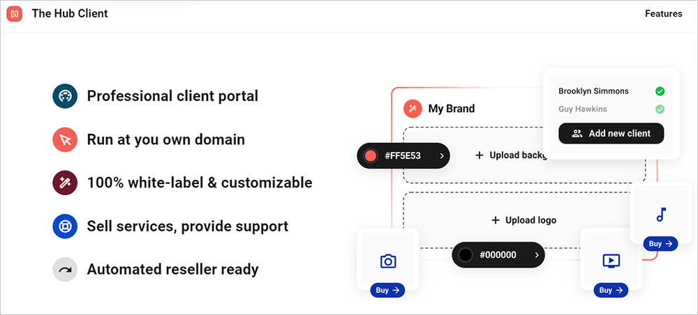 The Hub Client - features