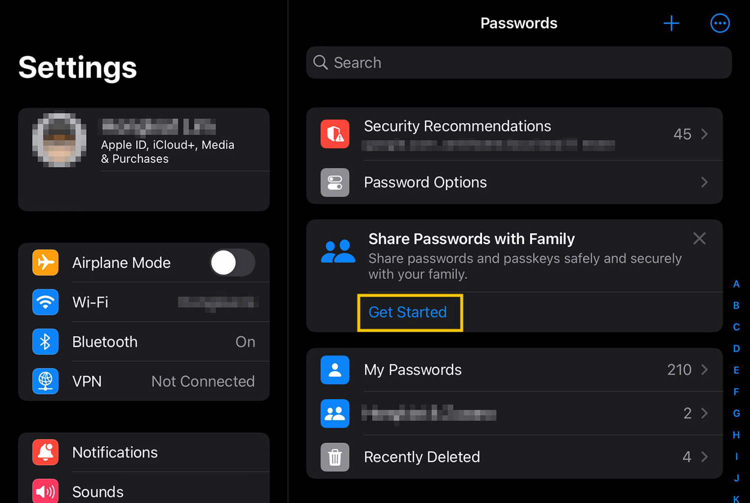 Share password prompt