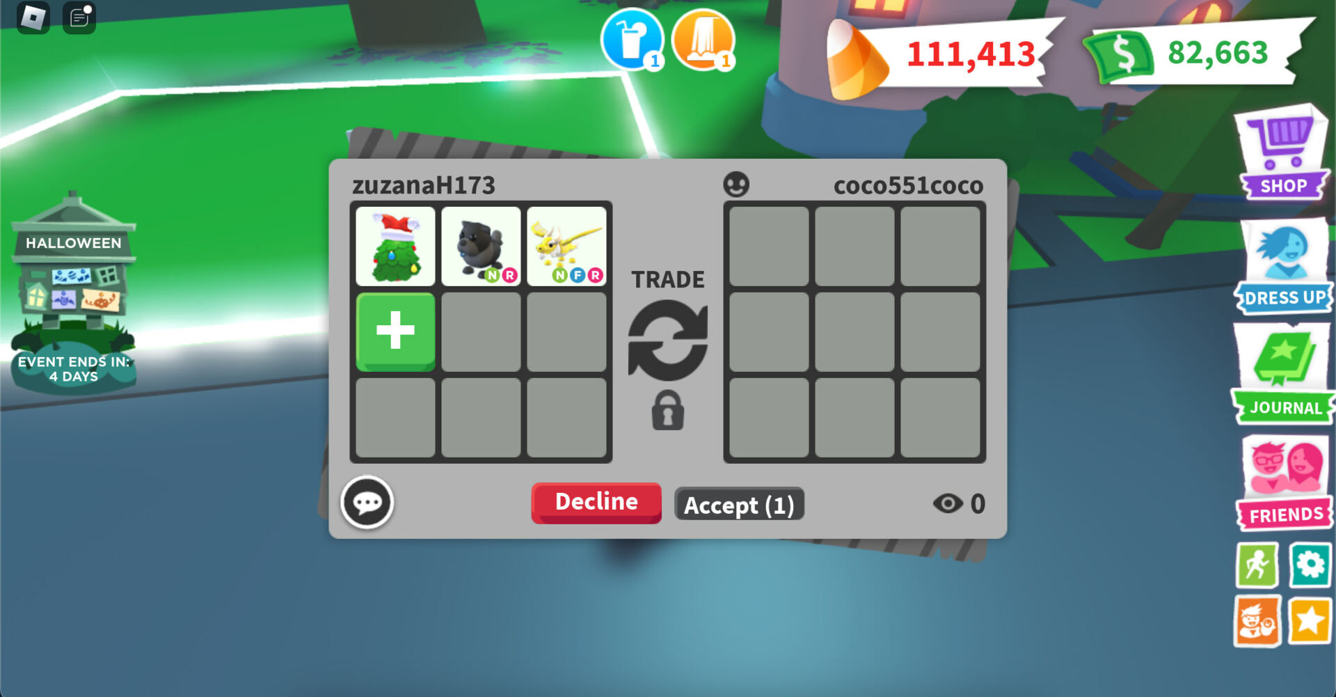 Trading in Roblox