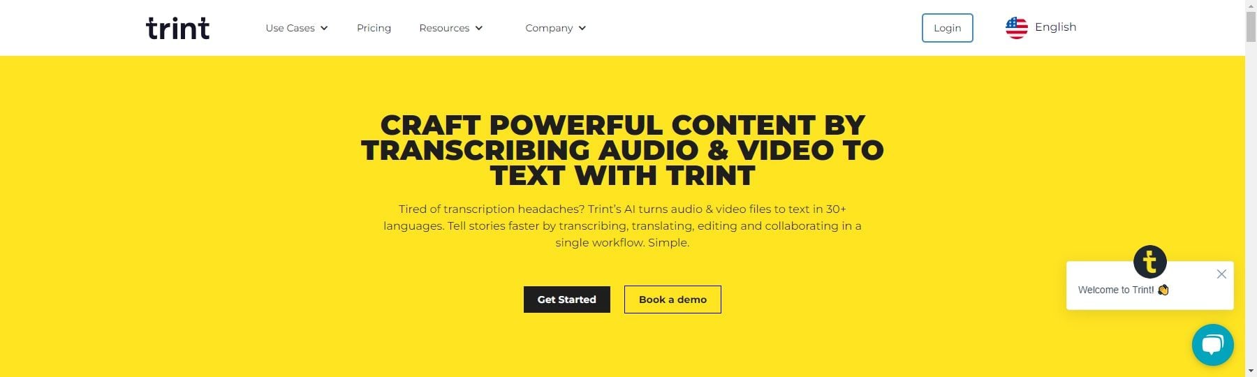 Trint AI transcription tools