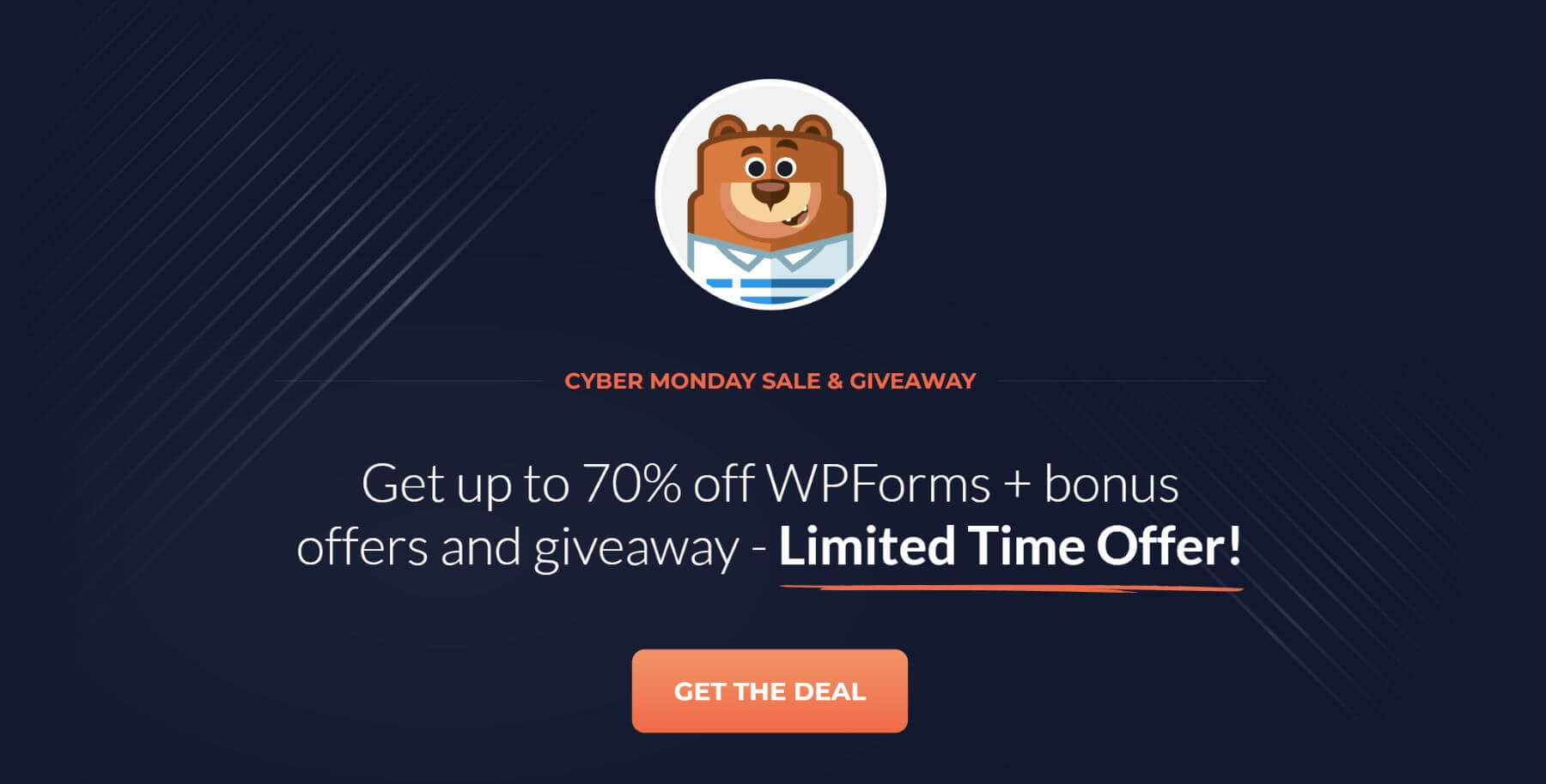 WPForms Cyber Monday Deal