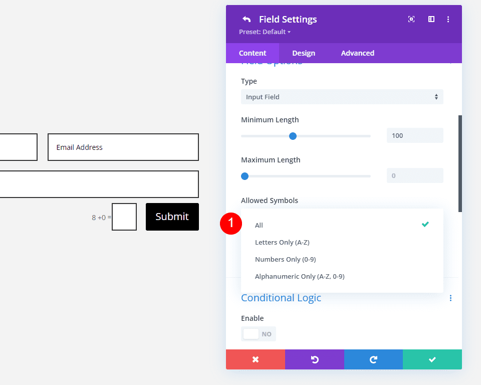 How to Set a Minimum Length for Contact Form Fields