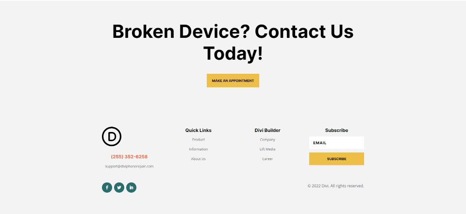 Minimum Length for Contact Form Fields Example