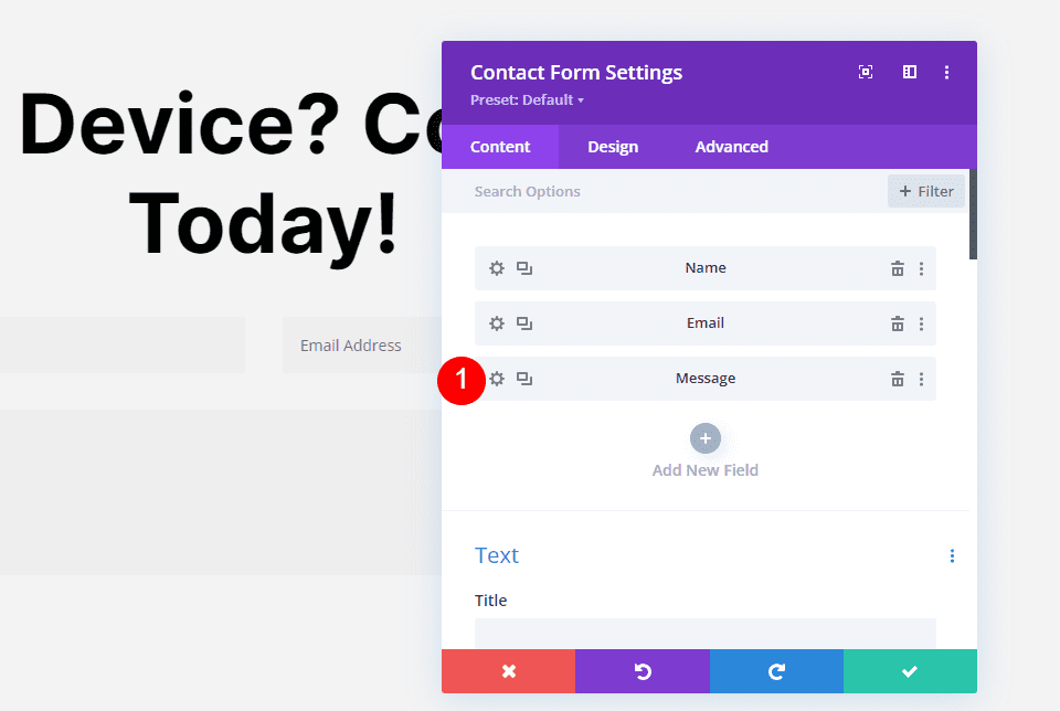 Minimum Length for Contact Form Fields Example