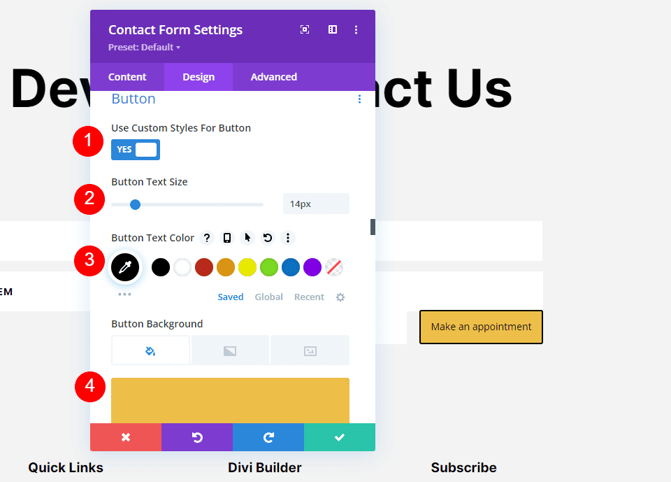 Minimum Length for Contact Form Fields Example