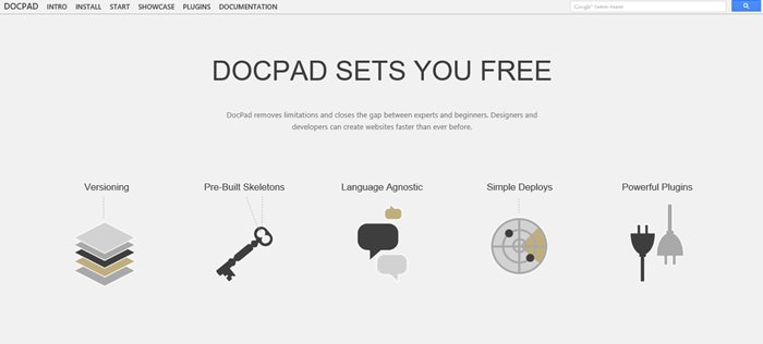 DocPad's main interface