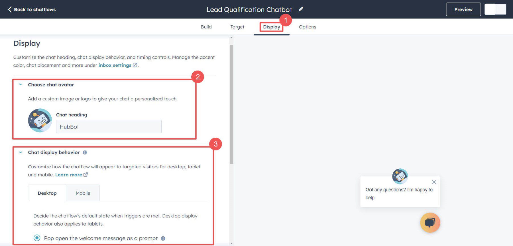 Create Chatbot - Steps 12-13