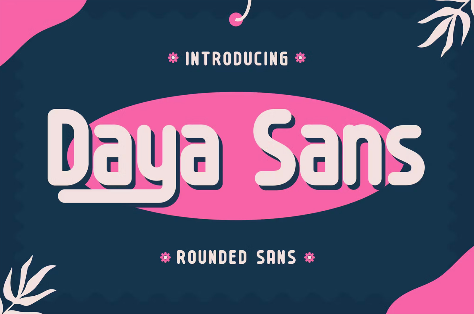 Daya Sans rounded font preview