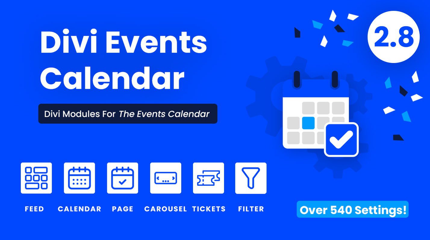 Divi Events Calendar 2.8