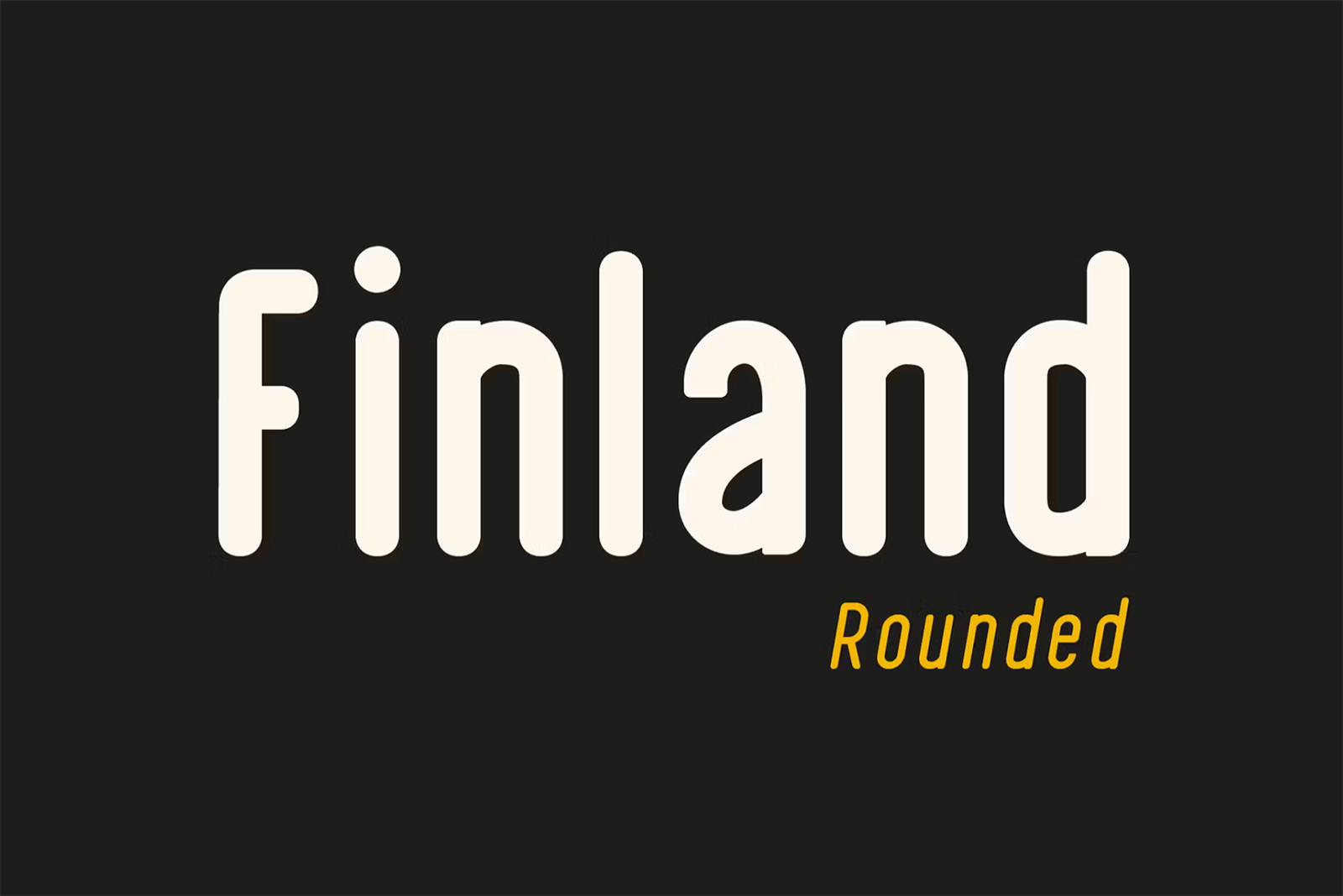 Finland Rounded font showcase