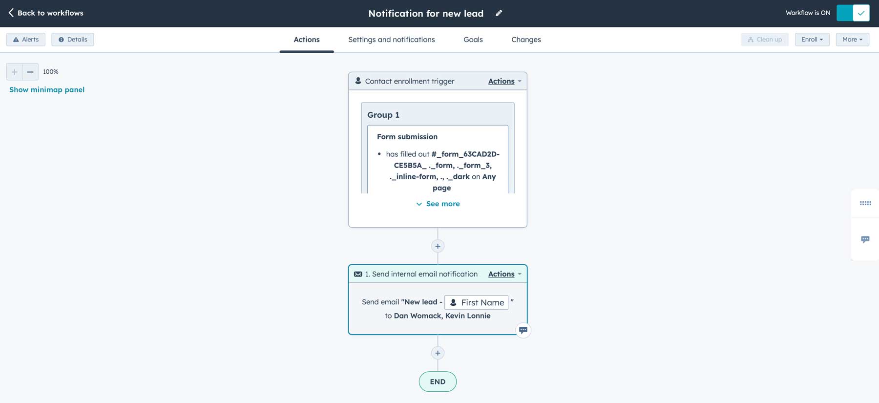 HubSpot workflows