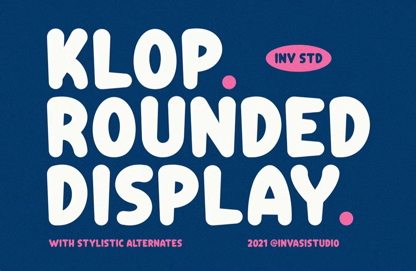 Klop rounded font sample