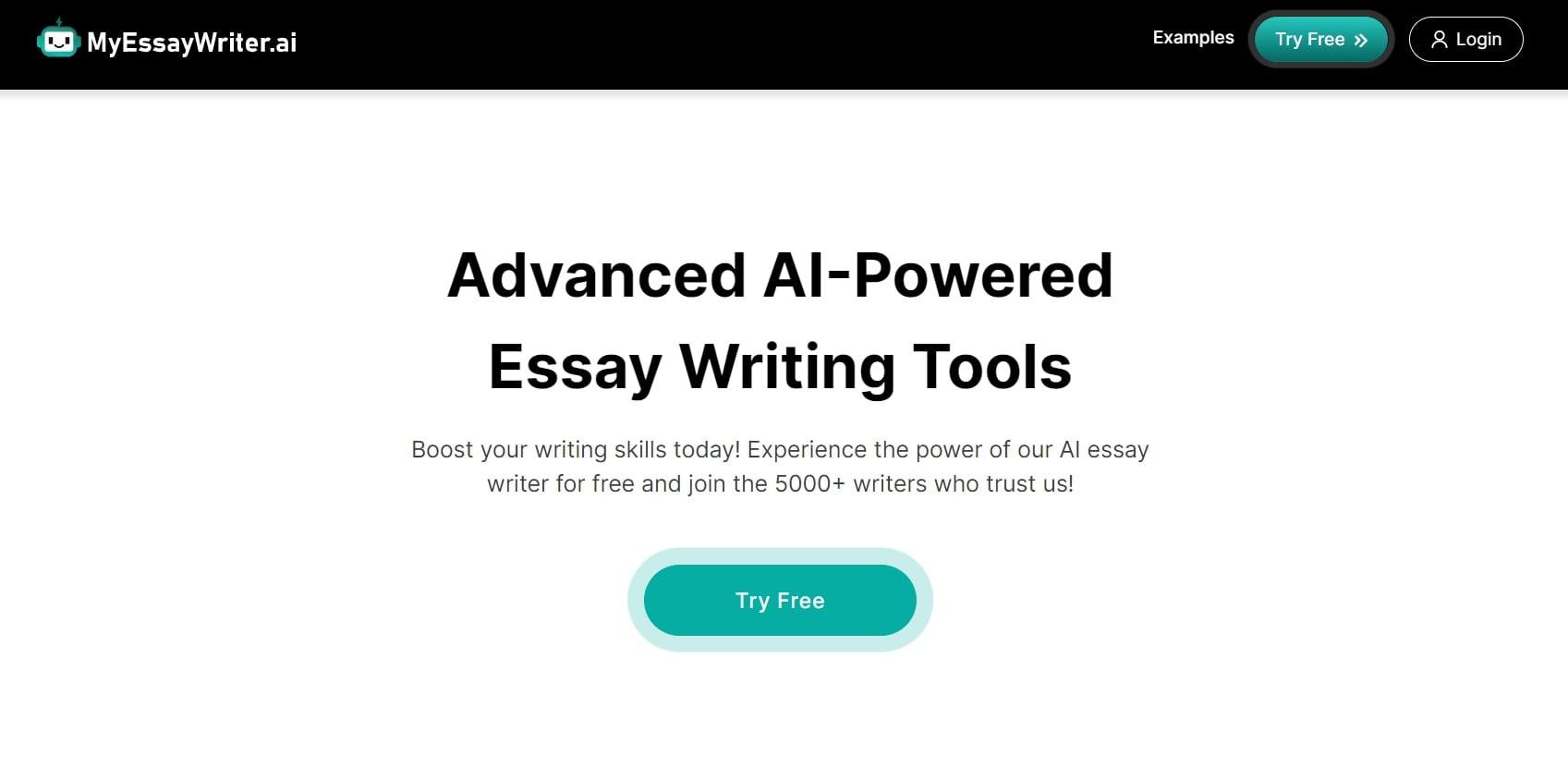 MyEssayWriter.ai hero section