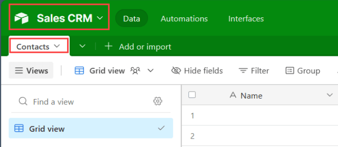 Rename base and table in Airtable 