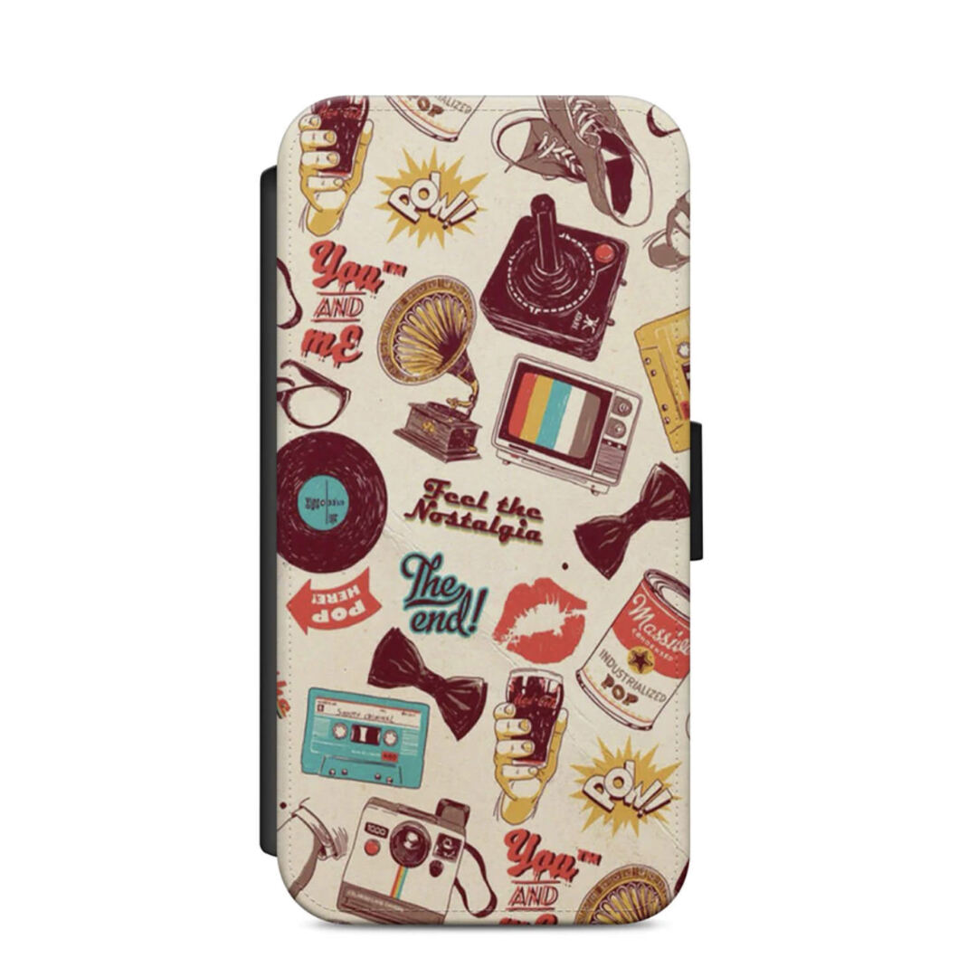 Retro Flip Case Wallet for iPhone