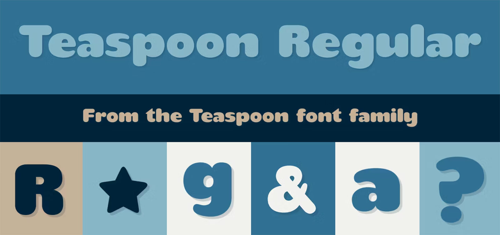 Teaspoon Regular font preview