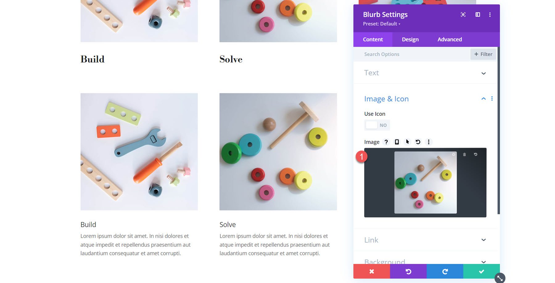 Divi Blurb Module Modify Image