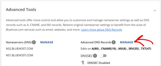 Manage advanced DNS