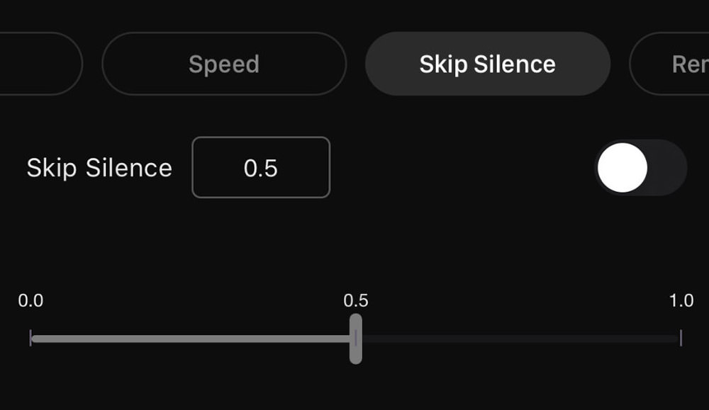 Skip Silence Feature in AudiOn