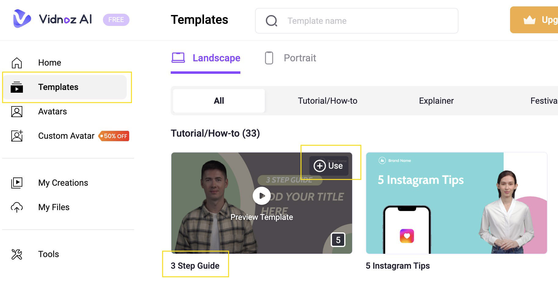 Selecting 3 Step Guide Template