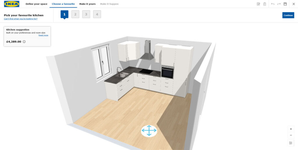 web design trends 2024 interactive 3d content ikea kitchen planner