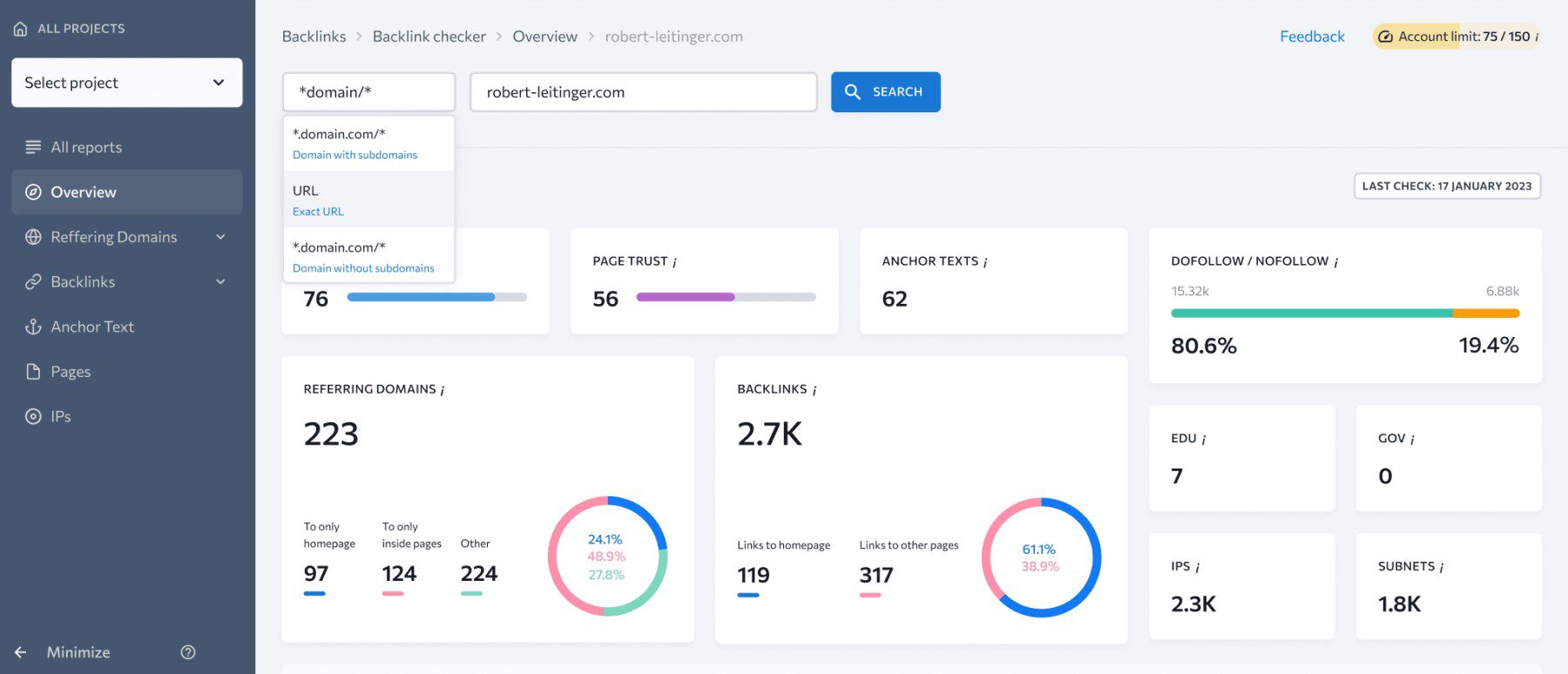 Backlink Overview