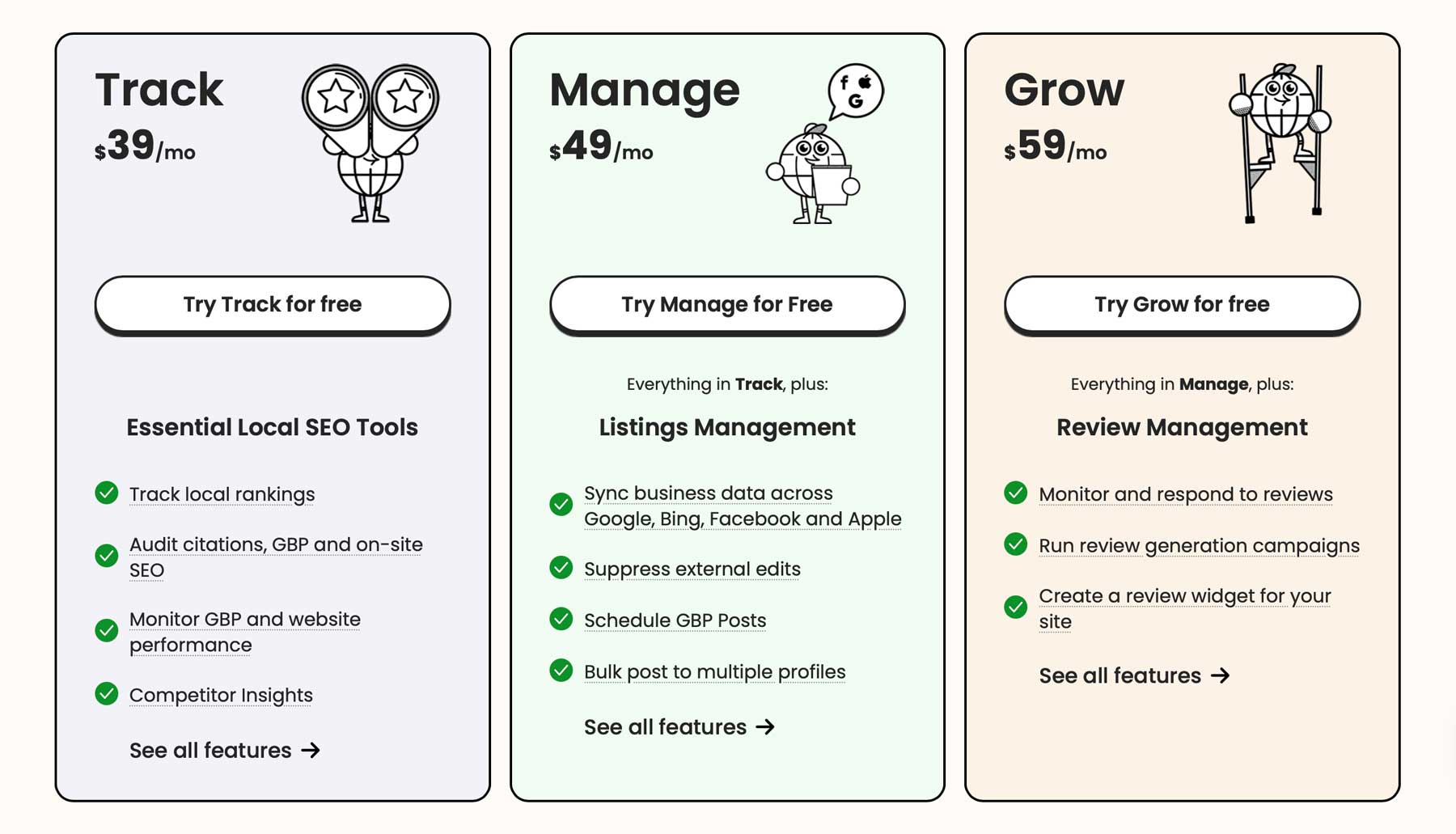 Brightlocal pricing