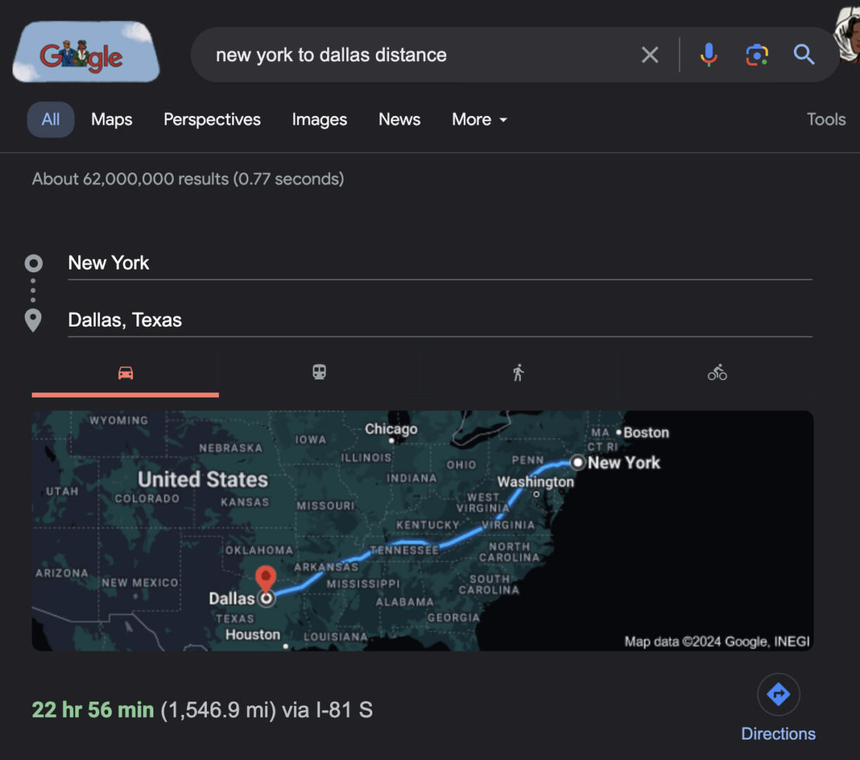 Calculate Distance Time to Reach