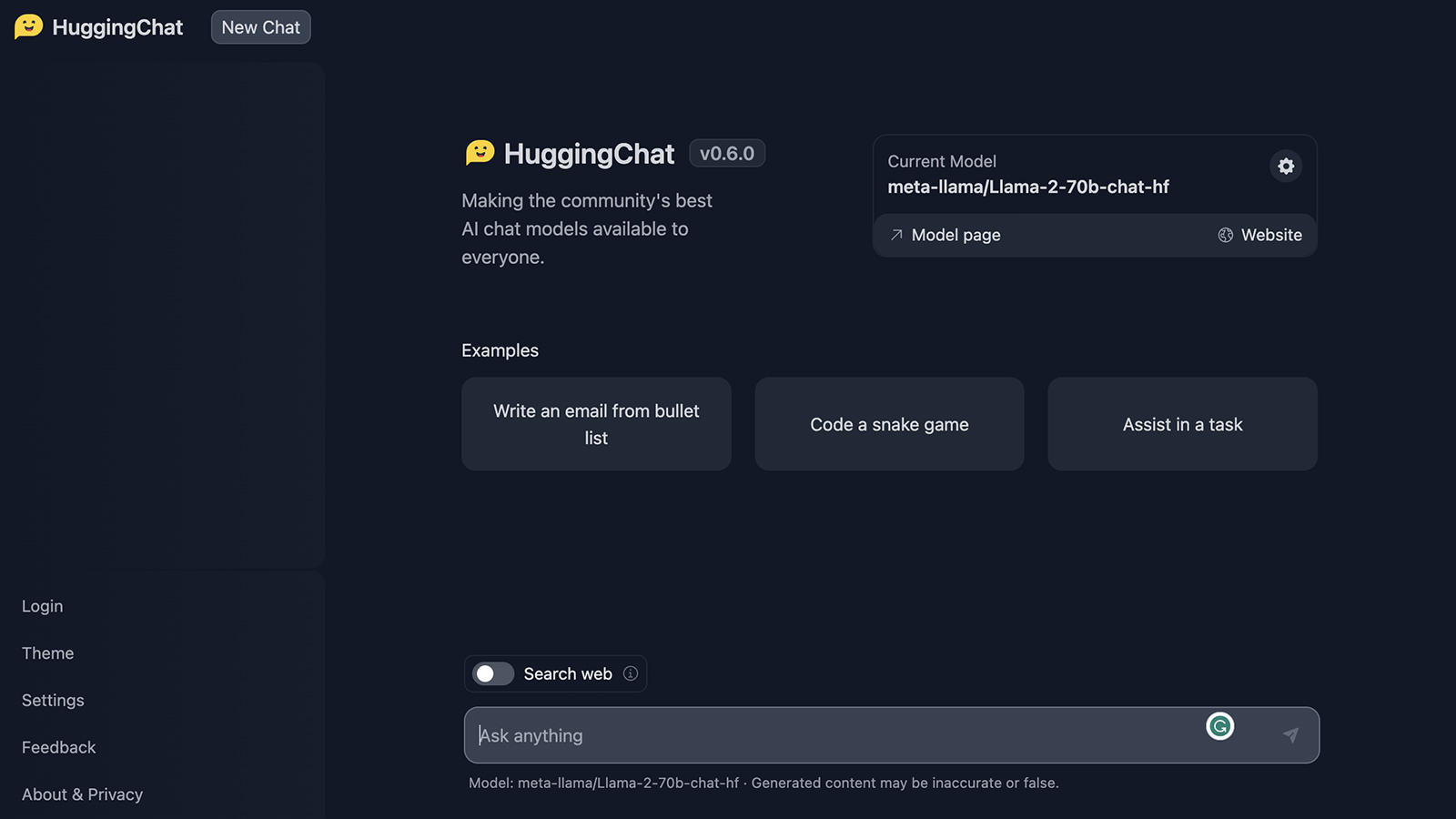 HuggingChat