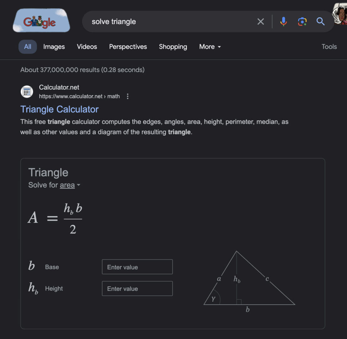 Solve Geometrical Shapes