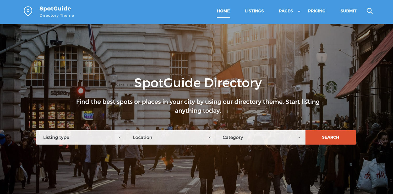 SpotGuide WordPress Theme