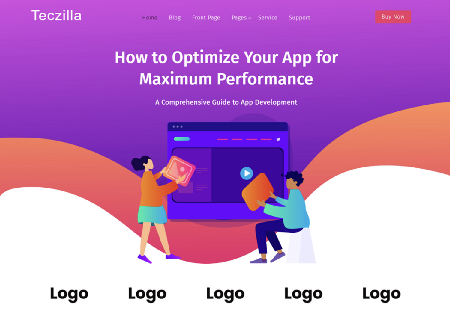 Teczilla App WordPress Theme