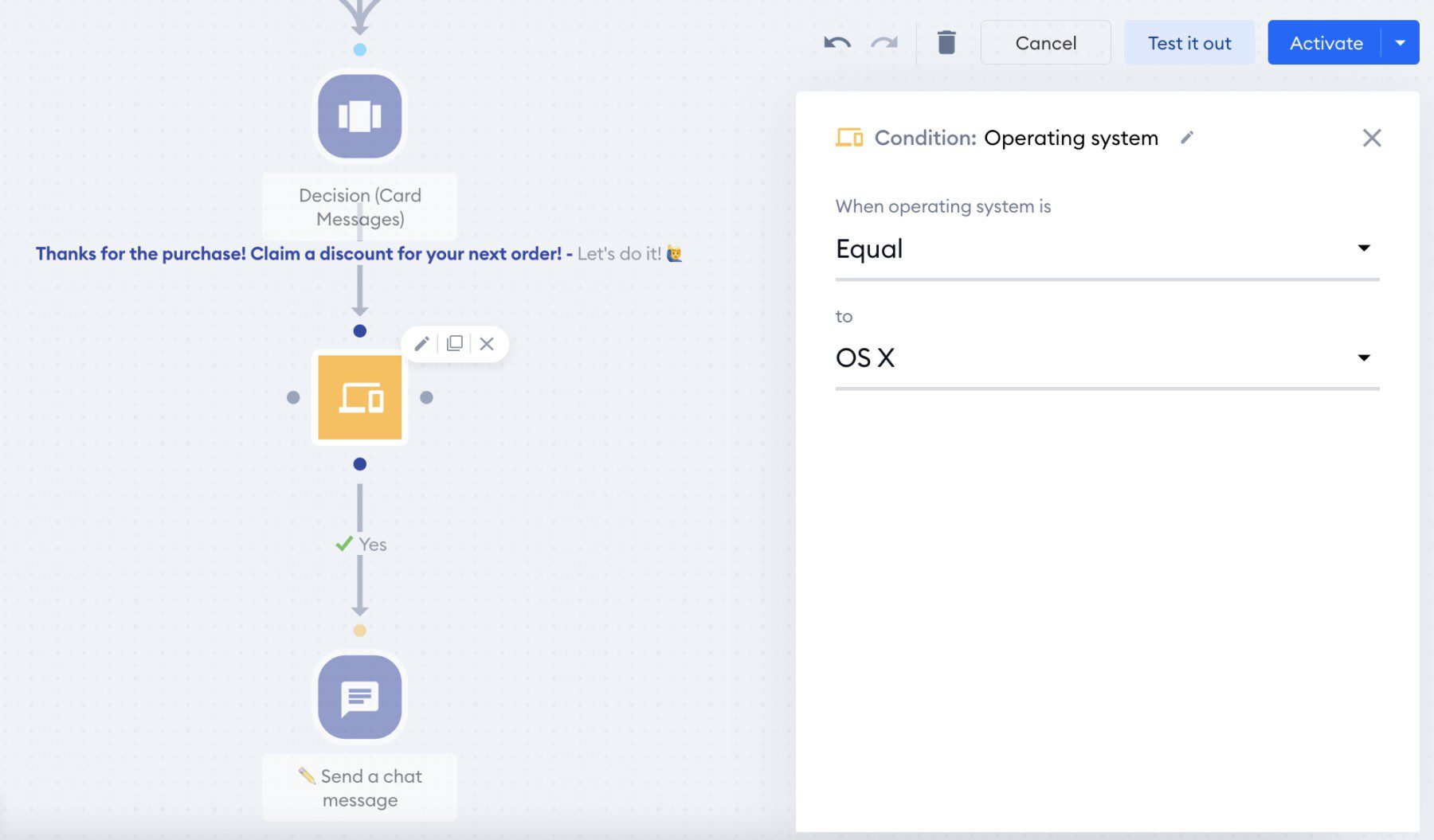 Tidio Chatbot Display Conditions Rules Logic