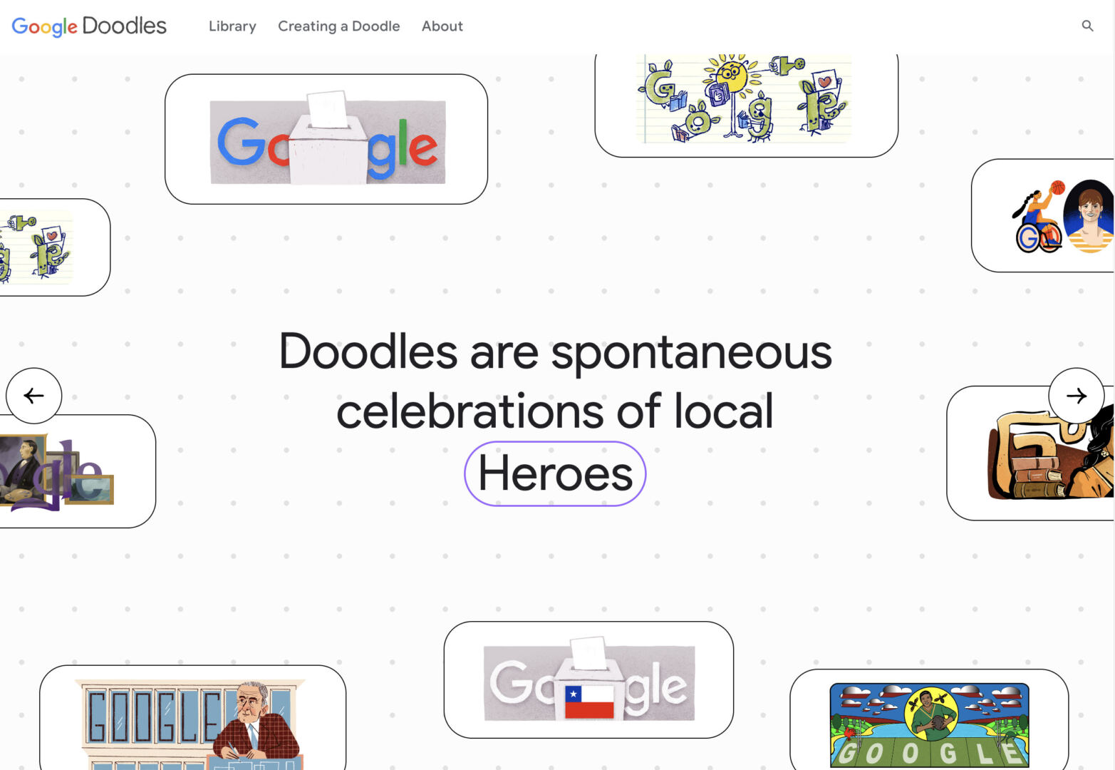 View Old Google Doodles