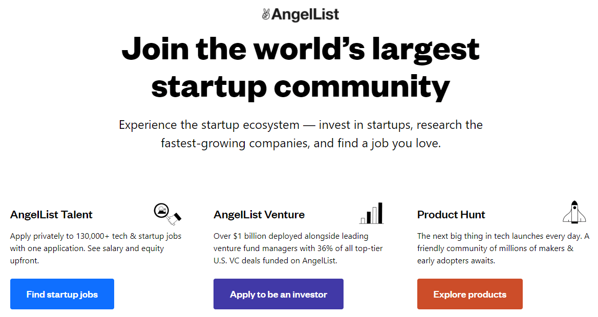 Angel List for Startups