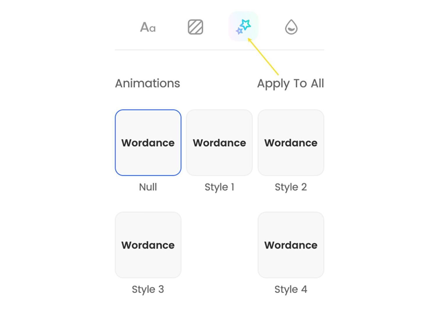 Select Animation Styles