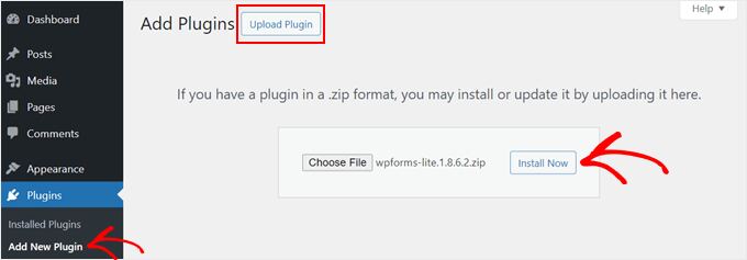 Installing a WordPress plugin in WordPress Playground